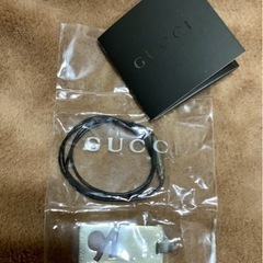 未開封⭕️ GUCCI グッチ レザーロープ レザーチョーカーネ...