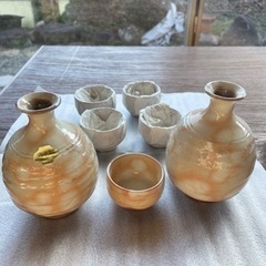 伝統工芸品指定　京清水焼　徳利2  お猪口5の画像