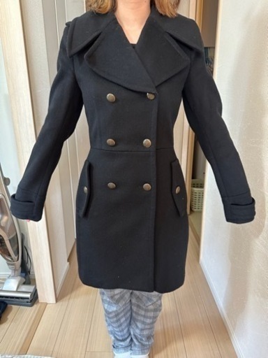【ZARA】アウターシェル　コート　XSサイズ　黒