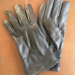 無印良品　撥水・スマホ対応レザー手袋(レディース)