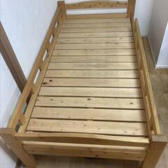 ヒノキ、檜材、無垢の2段ベッド　家具の里の画像