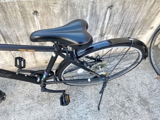 ブリジストン クロスバイク ブラック 7段変速 学生 通勤 通学 中古 自転車