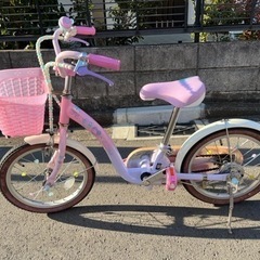 【東京神奈川送料無料】自転車16インチ女の子用ディズニープリンセスの画像