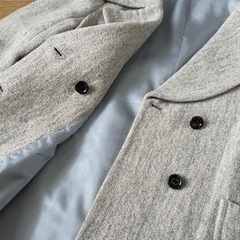 冬コート レディース M　ライトグレーの画像