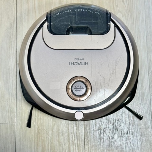 【終了】日立 ロボット掃除機 RV-EX1 【中古】シャンパンゴールド