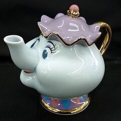 ディズニーランド　美女と野獣　ポット夫人　チップ　お皿　シュガーポット ディズニーランド 美女と野獣 ポット夫人 チップ お皿 シュガーポット
