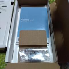 商談成立（超美品）SIMフリー AQUOS wish （人気色オリーブグリーン）A104SH 手帳型ケース付き！！の画像