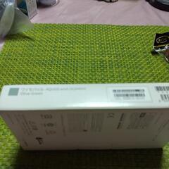 商談成立（超美品）SIMフリー AQUOS wish （人気色オリーブグリーン）A104SH 手帳型ケース付き！！の画像