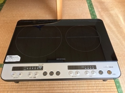 アイリスオーヤマ　2口IHコンロ　中古
