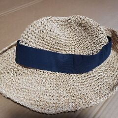 美品　ストローハットの画像