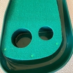ゴルフパター練習用マット　2カップ