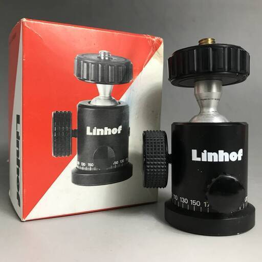 ut7/77 希少　中古　雲台　リンホフ　Linhof　ユニバーサルボールヘッド　003677　元箱付き　自由雲台　※現状品