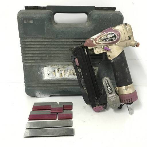 ut7/66　日立工機 Hitachi 常圧エアタッカ N2504MB　タッカー　大工道具　日曜大工　DIY※動作確認済み