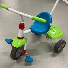 【引取り限定】押し手棒付き三輪車（説明書、付属品あり）の画像