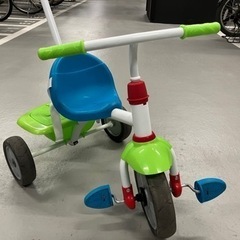 【引取り限定】押し手棒付き三輪車（説明書、付属品あり）