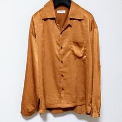LIDNM メンズ L リドム 光沢あるベロア調 Yシャツの画像