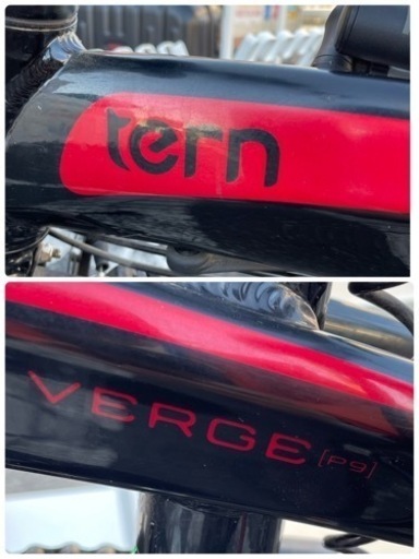 GM666　※埼玉県にお住まいの方限定の商品です　tern ヴァージ　P9　折りたたみ自転車　付属品あり　リサイクルケイラック