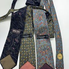 【Christian Dior クリスチャン・ディオール】ネクタイ、計3点の画像