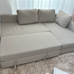 IKEA ソファ　ソファーベッド　ほぼ未使用の画像