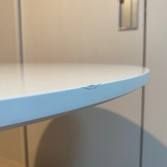 丸テーブル　ホワイトの画像