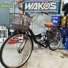 【電動アシスト自転車】ヤマハ PAS ナチュラL デラックス 26インチ 充電器・取扱説明書付き 配送可