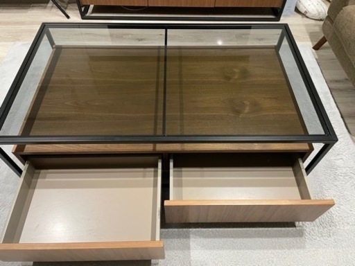 【値下げ！！】ガラスセンターテーブル