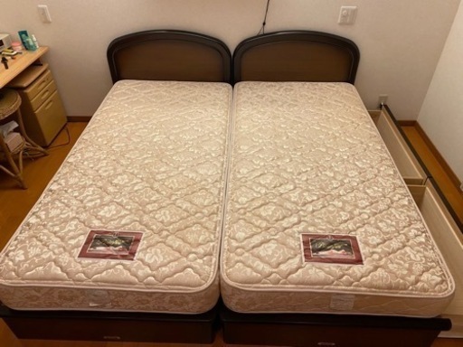 まもなく終了　シモンズ　シングルベット　2台
