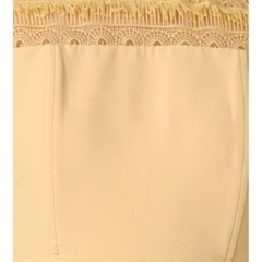 ラグナムーン　LADYフリンジレースタイトドレス/黄色　※取りに来ていただける方限定の画像