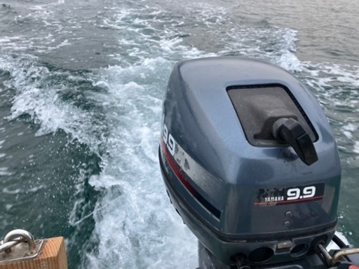 値下げしました！　船外機　ヤマハ　2スト　9.9馬力　L足　タンクセット　香川発