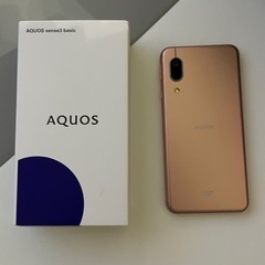 【取引き終了】AQUOS sense3 basic スマートフォン