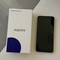 【取引き終了】AQUOS sense3 basic スマートフォンの画像