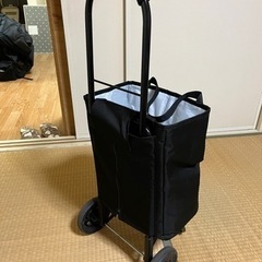 ショッピングキャリーカート　保冷機能　黒の画像