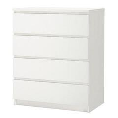 【取引中】 IKEA　収納　MALM マルム（引き出し×4）ホワイト