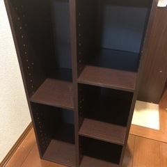 カラーボックス　5室区切り