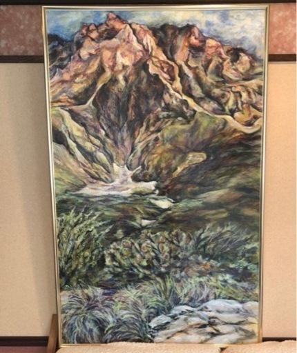 油彩画 桜島 M50号