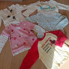 95～100サイズ☆長袖Tシャツ☆5枚セット〜ムージョン☆ハッシ...