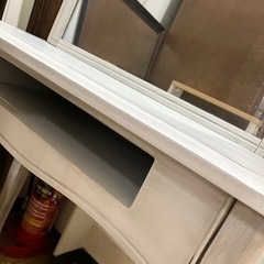 9/14 値下げ致しました！⭐️オシャレ⭐️シャビーシック 天然木製ドレッサー No.3467の画像