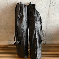 アウトドア　キャンプなどに　チェア２点セット！ 黒の画像