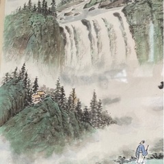 水墨画　中国風景画の画像