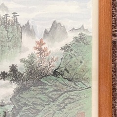 水墨画　中国風景画の画像