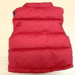 BG006A◆)TOMMY/トミーヒルフィガー ベビーダウンベスト レッド 56 中古品【取りに来られる方限定】の画像