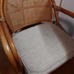 籐の椅子の画像