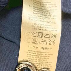 BG020A◆)Burberry/バーバリー ベビーコート 12M 74cm ネイビー 中古品の画像