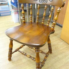 木製 椅子 ④ アンティークチェア インテリア クラシック 木彫 ダイニングチェア 4脚セット 木彫り 彫刻 アンティーク ウィンザー