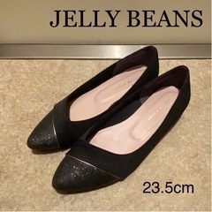 JELLY BEANS  パンプス 黒　23.5cm
