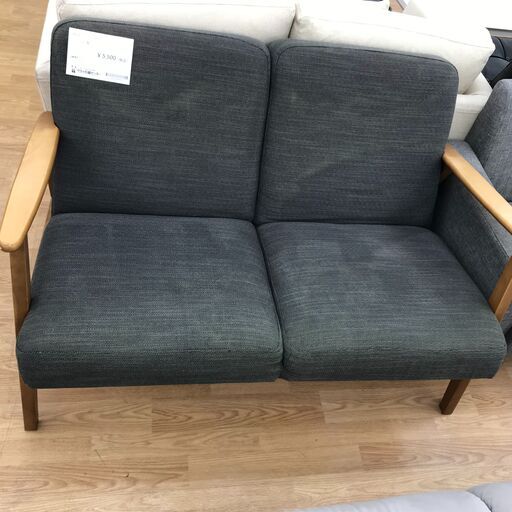 ★ジモティ割あり★ IKEA 2Pソファー グレー H75×W118×D83 クリーニング済み KJ1336