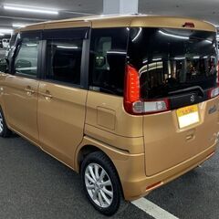 仙台☆H25スペーシア2WD車検取り立て☆アイドリングストップ.スマホ連携ナビ.パワスラ.ETC.ドラレコなど装備も充実！の画像