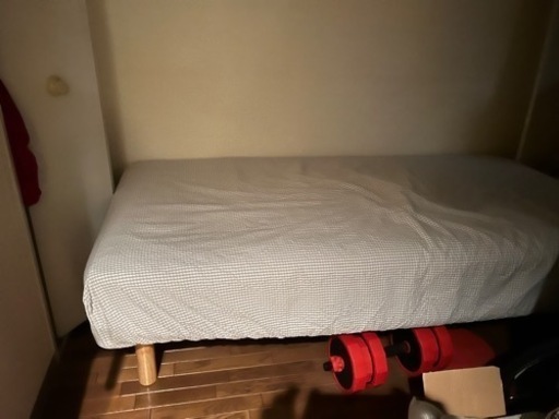 (値下げ)無印良品足付きマートレスシングルベット