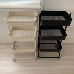 スチールワゴン2個セットの画像