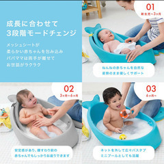 SKIP HOP スキップホップ ベビーバス 　ホエールバスタブの画像